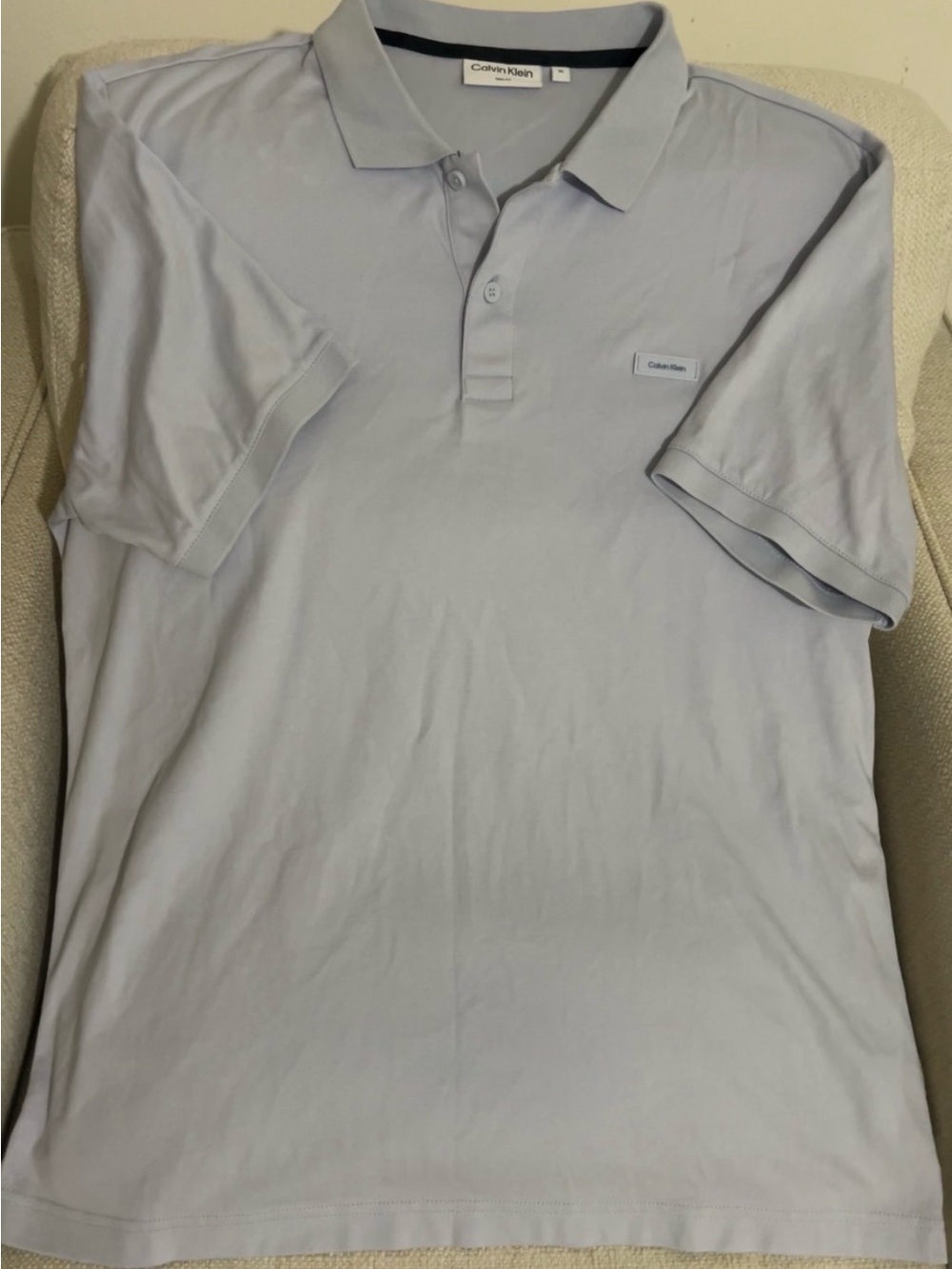 Calvin Klein Pale Blue Men's Polo Shirt